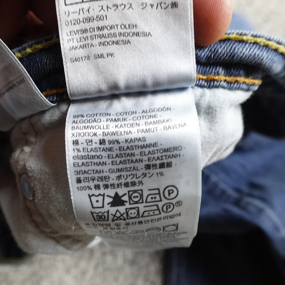 Levis Jeans Mens 40X30 Dark Blue Denim Pants 541 Athletic Taper Flex Stretch Dad - Picture 8 of 14